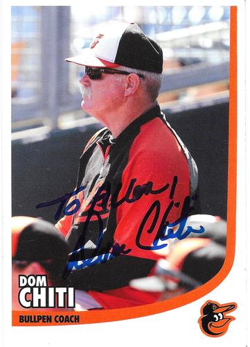 2015 Baltimore Orioles Photocards #NNO Dom Chiti Front