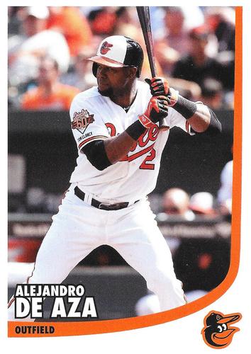 2015 Baltimore Orioles Photocards #NNO Alejandro De Aza Front