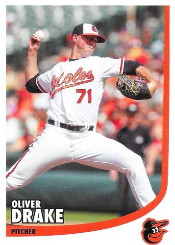 2015 Baltimore Orioles Photocards #NNO Oliver Drake Front
