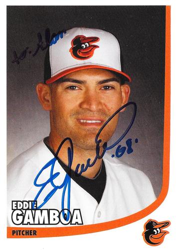 2015 Baltimore Orioles Photocards #NNO Eddie Gamboa Front