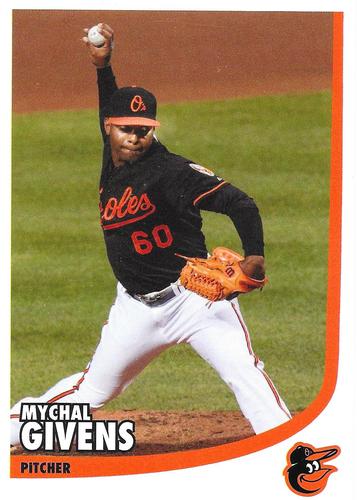 2015 Baltimore Orioles Photocards #NNO Mychal Givens Front