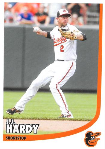 2015 Baltimore Orioles Photocards #NNO J.J. Hardy Front