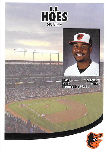 2015 Baltimore Orioles Photocards #NNO L.J. Hoes Back