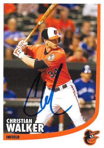2015 Baltimore Orioles Photocards #NNO Christian Walker Front