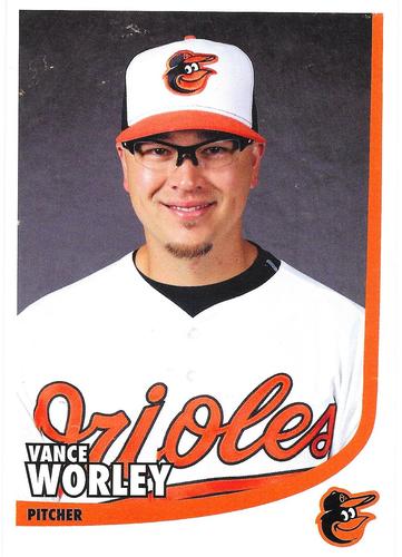 2015 Baltimore Orioles Photocards #NNO Vance Worley Front