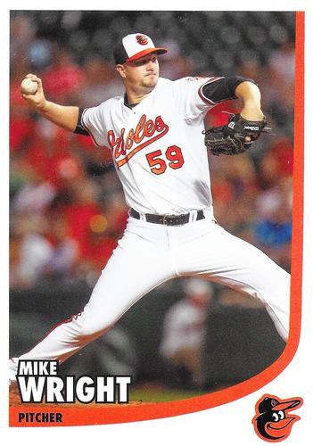 2015 Baltimore Orioles Photocards #NNO Mike Wright Front