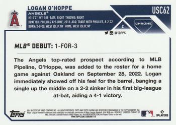 2023 Topps Chrome Update - Refractor #USC62 Logan O'Hoppe Back
