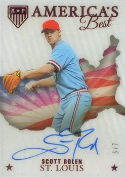 2023 Panini Chronicles - America's Pastime Characters of the Game Signatures Pink #MM-SR Scott Rolen Front