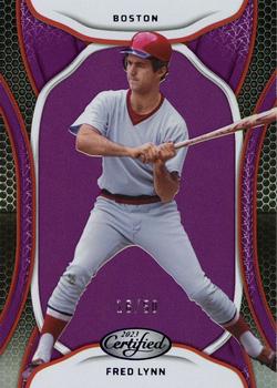 2023 Panini Chronicles - Certified Mirror Purple #49 Fred Lynn Front