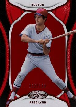 2023 Panini Chronicles - Certified Red #49 Fred Lynn Front