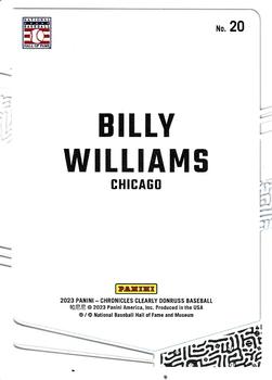 2023 Panini Chronicles - Clearly Donruss #20 Billy Williams Back