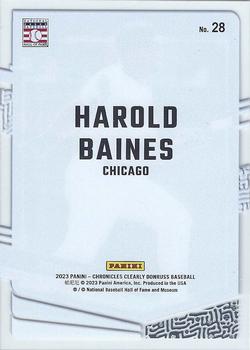 2023 Panini Chronicles - Clearly Donruss #28 Harold Baines Back