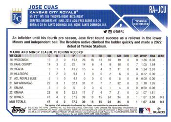 2023 Topps Chrome Update - Autographs #RA-JCU Jose Cuas Back