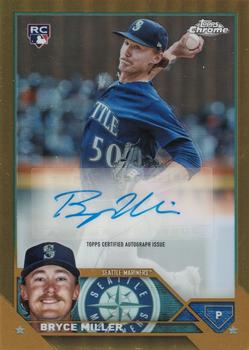 2023 Topps Chrome Update - Autographs Gold #AC-BMI Bryce Miller Front