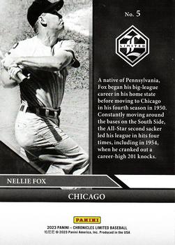 2023 Panini Chronicles - Limited #5 Nellie Fox Back