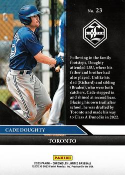 2023 Panini Chronicles - Limited #23 Cade Doughty Back