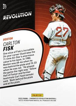 2023 Panini Chronicles - Revolution #27 Carlton Fisk Back