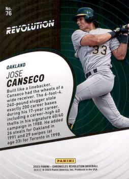 2023 Panini Chronicles - Revolution #76 Jose Canseco Back