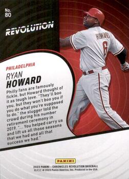 2023 Panini Chronicles - Revolution #80 Ryan Howard Back