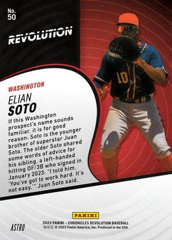 2023 Panini Chronicles - Revolution Astro #50 Elian Soto Back