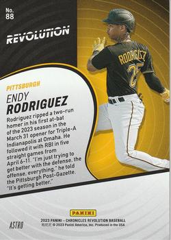 2023 Panini Chronicles - Revolution Astro #88 Endy Rodriguez Back