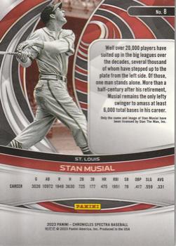 2023 Panini Chronicles - Spectra #8 Stan Musial Back