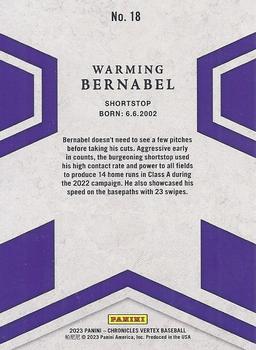 2023 Panini Chronicles - Vertex #18 Warming Bernabel Back