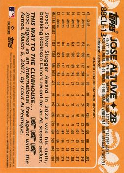 2023 Topps Chrome Update - 1988 Topps Baseball 35th Anniversary #88CU-13 Jose Altuve Back