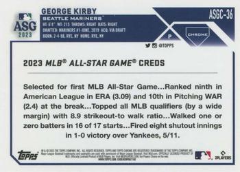 2023 Topps Chrome Update - 2023 All-Star Game #ASGC-36 George Kirby Back