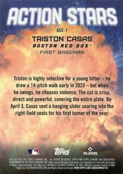 2023 Topps Chrome Update - Action Stars #ASC-7 Triston Casas Back