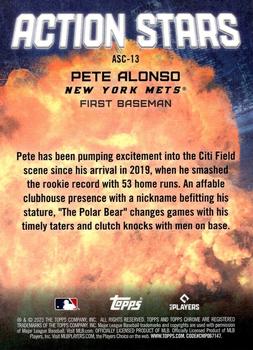 2023 Topps Chrome Update - Action Stars #ASC-13 Pete Alonso Back