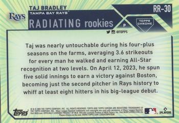 2023 Topps Chrome Update - Radiating Rookies #RR-30 Taj Bradley Back