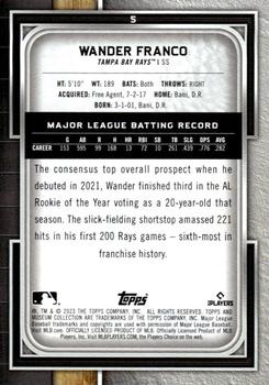 2023 Topps Museum Collection #5 Wander Franco Back