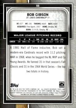 2023 Topps Museum Collection #55 Bob Gibson Back