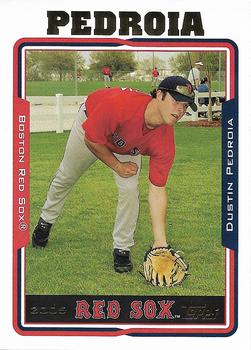 2005 Topps - Boston Red Sox #5 Dustin Pedroia Front