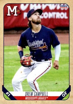 2023 Choice Mississippi Braves #05 Drew Campbell Front