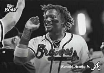 2023 Topps Black & White #38 Ronald Acuña Jr. Front