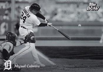 2023 Topps Black & White #100 Miguel Cabrera Front