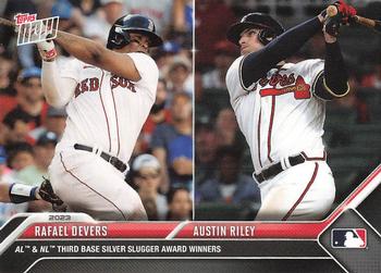 2023 Topps Now Silver Slugger Awards #SS-4 Rafael Devers / Austin Riley Front