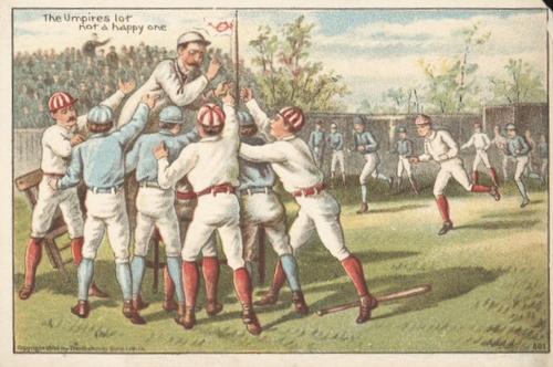 1888 Buffords Baseball Comics (H804-3) #NNO The umpires lot is not a happy one Front