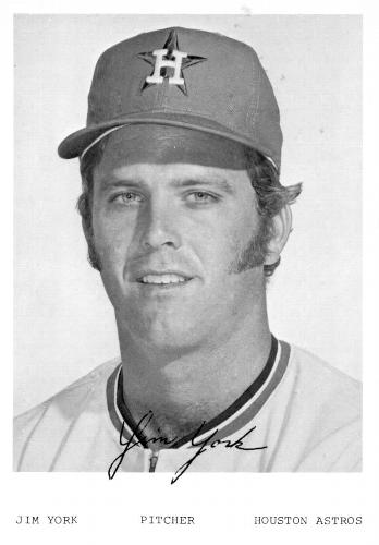 1972 Houston Astros Photocards #NNO Jim York Front