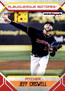 2023 Choice Albuquerque Isotopes #05 Jeff Criswell Front