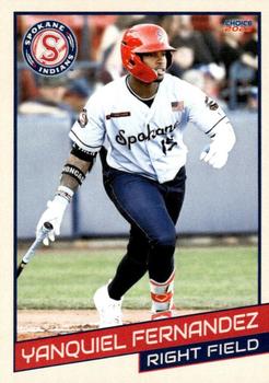 2023 Choice Spokane Indians #11 Yanquiel Fernandez Front