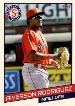 2023 Choice Spokane Indians #28 Aiverson Rodriguez Front