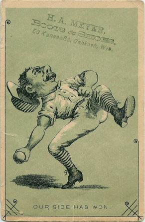 1880 Corner Clefs Baseball Comics (H804-10) #NNO Our Side Has Won. Front