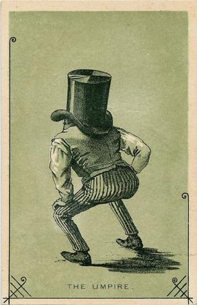 1880 Corner Clefs Baseball Comics (H804-10) #NNO The Umpire. Front