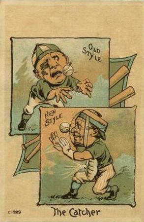 1880 Old Style New Style Baseball Comics (H804-13) #NNO The Catcher Front