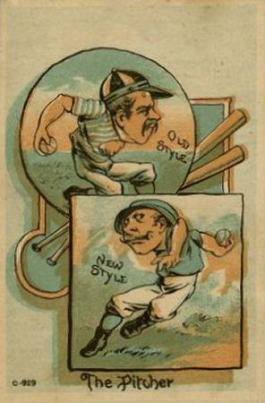 1880 Old Style New Style Baseball Comics (H804-13) #NNO The Pitcher Front