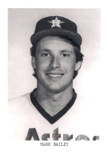 1984 Houston Astros Photocards #NNO Mark Bailey Front