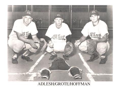 1987 Koppa Houston Colt .45s Commemorative Photocards Series 3 #NNO Dave Adlesh / Jerry Grote / John Hoffman Front